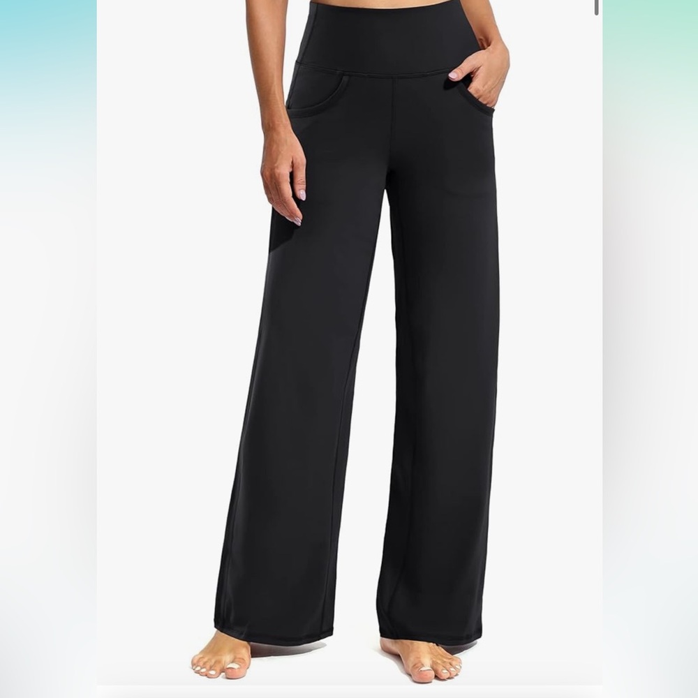 Promoter Black Stretch wide leg pants size small